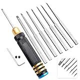 7-in-1 Scribe Tool Panel Line Scriber Scribing Tools Resin Carved Chisel for Gundam Gunpla Model Kits Carving Cutting -0.1/0.2/0.4/0.6/0.8/1.0/2.0mm Blades