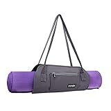 Cosmos Exercise Yoga Mat Carrying Shoulder Strap Bag with Internal and Outside Storge Pocket (Yoga Mat is NOT Included)