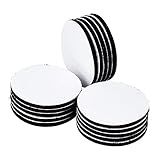 BRAVESHINE Adhesive Tape - 16PCS Hook and Loop Fasteners - Double Sided Adhesive Pads - Rug Carpet Gripper Mounting Tape for Wall Decorations or Tools Hanging - Round 2 inch