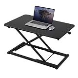 Height Adjustable Standing Desk Converter Keyboard Riser 23.6 Inch Black