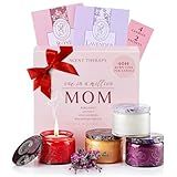 Scented Candle Gift Set for Women - 4 Natural Soy Wax Candles (4.4 oz) & 2 Fragrance Sachets - 160 Hour Total Burn Time - Spa & Relaxation, Aromatherapy Scents Fragrance, Gift Box for Mother's Days