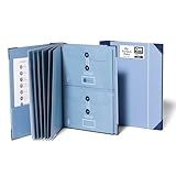 Savor | 2025 Edition The Folio™ Document Organizer | Custom Dyed Cloth-Bound Expanding File for Important Papers, Passports, Birth Certificates & More | Ideal for Home Organization & Graduation Gift