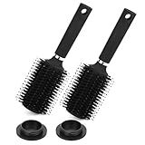 QWORK Diversion Safe Hair Brush - Discreet Hidden Compartment for Money, Jewelry, and Valuables, for Home and Travel Security, 2 Pack