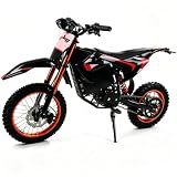 Electric Dirt Bike for Adults, 60V 28.8Ah, 4500W Peak Motor Full Suspension