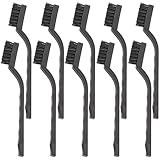Haojiaho 10PCS Anti Static ESD Cleaning Brush Kit, Keyboard PCB Motherboards Circuit Boards Electronic Devices Tool Set, Black