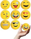 Alpi Squeezies Emoticons Pack - Stress Balls to Improve Focus - Soft Funny Faces Squishy - Durable & Fun Squishy Ball - Stress Balls for Adults & Kids - Pack of 8, Assorted