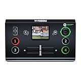 RGBlink Mini-pro Video Switcher with 4 x 4K HDMI Inputs 1HDMI/USB3.0 Outputs, RTMP Output, Multi Camera Video Mixer Switcher with Touch Screen, Ideal for Live Streaming Worship Conference Live Events