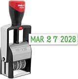 MaxMark Heavy Duty Date Stamp, Large Date Size - Exclusive 12-Year Band - Green Ink