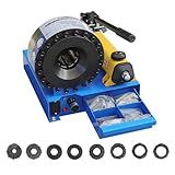 LABFENG Hose Crimper with 8 Sets of Dies High Pressure Hydraulic Hose Crimping Handheld Hydraulic Hose Crimping Tool (Hose Crimper)