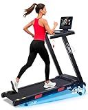 ATEEDGE Auto Incline Treadmill, 20% Incline, 3.0HP, 10 MPH Running Machine, 18.5" Wide Belt, 350 lbs Capacity, Treadmill for Home with Bluetooth App