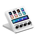 Elgato Stream Deck + White - Studio Controller with LCD Keys, Dials, and Touch Strip for Post Production in Adobe Premiere Pro, Photoshop, DaVinci Resolve, Final Cut Pro - Workflow Automation
