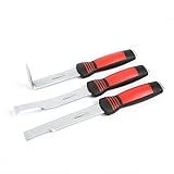3 Pieces Seam Splitter Set, 3 Popular Seam Splitters Tool Set, Body Breaker Buster Straight Angled Kit, Car Panel Removal Tool, Spot Weld Cutter, Straight, 30 and 90-Degree Splitters