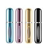 Yamadura Mini Refillable Perfume Portable Atomizer Bottle Refillable Perfume Spray, Refill Pump Case for Traveling and Outgoing (5ml, 4 Pack) 4