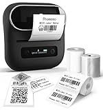 Phomemo M220 Label Maker, Bluetooth Printer, 3.14 Inch Portable Thermal Label Maker Machine for Barcode, Labeling, Organizing, Small Business, Compatible with iOS & Android, with 3 Label
