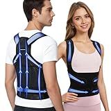 SORUICHORE Posture Corrector for Women & Men,2-in-1 Back Brace with Shoulder Support, Adjustable Full Back Straightener for Upper & Lower Back Pain Relief, Hunchback,Scoliosis & Spine Alignment
