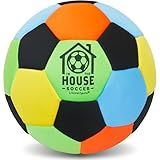 U Scored Sports in The House Soccer Ball - Indoor Size 4 Padded Soccer Ball for Kids (Ages 3+) & Adults - Bring Soccer Practice Home - Perfect for Juggling - Gift for Soccer Player