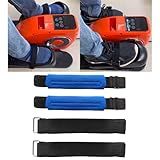 VOOGLAN 4Pcs Under Desk Elliptical Pedal Straps, Adjustable Ellipse Leg Exerciser Straps for Leg/Bike Pedal Exerciser & Elliptical Stepper, Seniors Sitting Fitness Home Office Sports Accessories