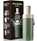 Wiz Bottle Golf Ball Cleaner Washer – Portable, Tool-Free, Patent-Pending Dirt Filter – Perfect Golf Gift for Tournaments, Men, Women, and Kids
