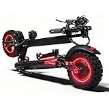 Off Road Electric Scooter Adults, 1200 Motor, 34MPH 48V 18AH Battery, 11" All-Terrain Tires, Heavy Duty E-Scooter with Dual Suspension with Seat