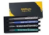 InnoBeta Dispatcher Gifts, Ballpoint Pen Set of 4, Perfect Dispatcher Gifts Idea for 911 Dispatcher on Birthday and Christmas