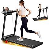 Portable Treadmill with Incline, 3.0HP Walking Pad with Handle Bar, 3-in-1 Foldable Treadmill for Home Office Small Space with Quiet Brushless, 300 LBS Capacity
