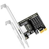 GLOTRENDS LE8105 2.5Gb PCIe Network Card for Desktop PC, 2500/1000/100Mbps Gigabit Ethernet RJ45 LAN Port, PCIE X1 Interface, Regular & Low Profile Bracket