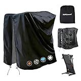 Treadmill Cover, Folding Treadmill Cover, Dustproof and Waterproof Cover, Oxford Cloth Waterproof Sunscreen Cover(Black)