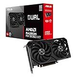 ASUS Dual Radeon™ RX 9060 XT 16GB GDDR6 Graphics Card (PCIe 5.0, HDMI 2.1b, DisplayPort 2.1a, 2.5-Slot Design, Axial-tech Fan Design, 0dB Technology, and More)