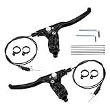 FVRITO Knee Scooter Brake Assembly Replacement for Rolling Knee Walker, Steerable Leg Walker Brake Parts, Medical Accessories with Brake Cable (Left+Right)