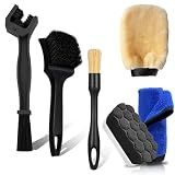 TOAINRSI Motorcycle Cleaning Kit, Motorcycle Detailing Wash Kit, Motorcycle Cleaner Brush Tools