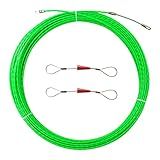 VGongTech 10M 33ft Fish Tape Cable Puller Kit 4mm PET Electrical Cable Puller Through Wall Wire Guide Device Threader Fish Cable Fastener