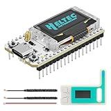 MakerFocus ESP32 LoRa V3 Development Board with Protective Case and 915MHz Antenna, Integrated WiFi Bluetooth SX1262 CP2102 0.96-inch OLED Display Type C for Meshtastic IoT Arduino Intelligent Scene