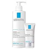 La Roche-Posay Toleraine Skin Care Set, Double Repair Face Moisturizer 40ml & Hydrating Gentle Cleanser 400ml, Oil Free Moisturizer & Face Wash, Formulated with Niacinamide