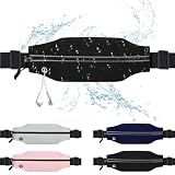 Jealkip Running Belt Fanny Pack Men and Women Slim Running Bag Money Belt