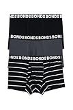 Bonds Men’s Classic Boxer Briefs 3-Pack – Soft Cotton-Blend, Everyday Comfort Underwear
