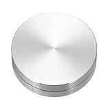 MECCANIXITY 2inch Rotating Swivel Stand with Steel Ball Bearings Annular Lazy Susan Base Turntable for Kitchen Corner Cabinets, Annular 0.55inch Silver