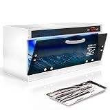 UV Sanitizer Cabinet – 8L Capacity, Manual Timer, Professional Tabletop UV Sanitizer Cabinet for Salon, Spa, Office & Home Use, 99% Sanitization Efficiency