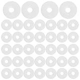 Healifty 90pcs Felt Piano Washers Balance Rail Punchings Piano Accessories Wool Keyboard Washers Repair Parts Noise Reduction(White)
