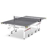 JOOLA Rally TL Professional MDF Indoor Ping Pong Table w/ Quick Clamp Table Tennis Net & Post Set - 10 Minute Easy Assembly - Corner Ball Holders - Tournament Quality - Includes Playback Mode