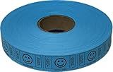 The Ticket Gurus-2000 Blue Smile Tickets Single Roll Consecutively Numbered Raffle Tickets
