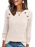 AUTOMET Womens Long Sleeve Shirts Fall Sweaters Business Casual Tops Blouse