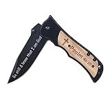 MRSLYFQH Christian Scripture Gifts Utility Tool,Engraved Bible Verse Catholic Confirmation Baptism Gifts,Personalized Pastor Gifts (Psalm 46:10)