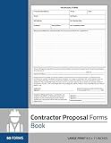 Contractor Proposal Forms Book: Bid Proposal Form for Contractors | 50 Forms