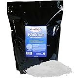 The Pond Guy Pond Salt, Outdoor Water Garden Treatment, Natural Crystal Rock Salt Additive, Koi Stress Control, Slime Coat Health & Electrolytes Treatments, Fish, Bird & Pet Safe, 20 lbs