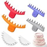Hushee 6 Pcs Cake Arch Guide Tool Cake Decoration Tools Swag Marker Tool Piping Guide Multiple Sizes Arc Ruler Convenient for Controlling Size and Position for Cakes Piping Beginners and Bakers
