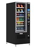 KoolMore Refrigerated Snack Vending Machine with 36 Slots Featuring Credit Card Reader and Bill Acceptor in Black (KM-VMR-30-BR)