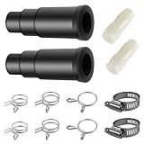2 Set Dishwasher Connector Kit - Dishwasher Drain Hose Adapter with Inlet Connector, Hose Clamp, and Spring Clamps - Dishwasher Drain Connector Compatible with InSinkErator Garbage Disposals DWC-00