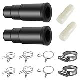 2 Set Dishwasher Connector Kit - Dishwasher Drain Hose Adapter with Inlet Connector, Hose Clamp, and Spring Clamps - Dishwasher Drain Connector Compatible with InSinkErator Garbage Disposals DWC-00