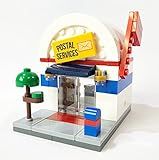 Brick Loot Mini City Post Office Set – 96 Pieces Postal Service Building Kit with Mailbox, Mail Packages, and Accessories – Compatible with Lego, Creative Play for Kids and Adults