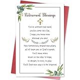 hvdler Religious Retirement Card for Men Women, Retiring Gift for Coworkers Bosses Teachers Doctors Pastors, Poem Retirement Blessing for Family Friends